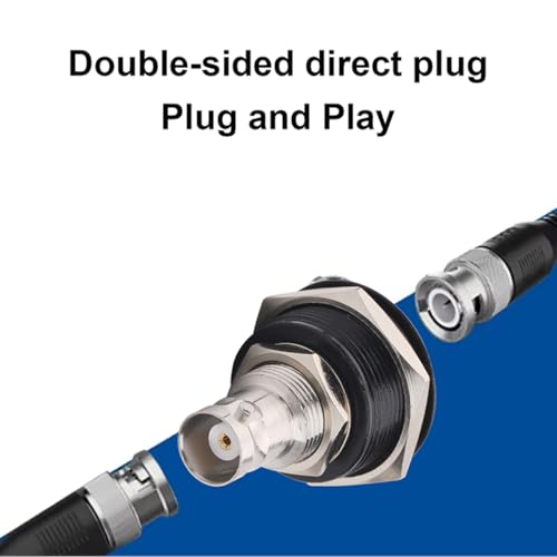 PENGLIN 2-Pack Adaptador BNC Hembra a Hembra miniatura 2