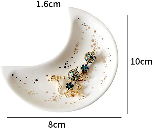 XYMY Vassoio in ceramica per gioielli, piatto per