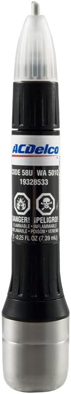 Genuine GM ACDelco 2-In-1 Touch Up Paint Carbon Flash 58 58U GAR WA565Q WA501Q & Clear Top Coat