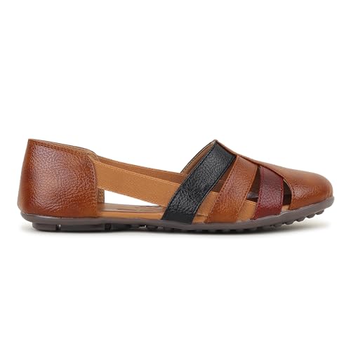 Image of SELBRO round toe Flat fashionable womens & girls sandals for casual and formal wear SND-12
