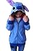 King Ma Women's Polar Fleece Cute Cartoon Animal Hoody Hoodie with Ears Coat Hoody Cosplay Royal Blue