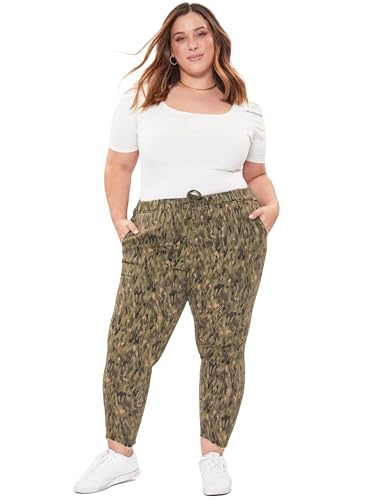 Royalty For Me Women's Missy Plus Size Pull on Pants with Dog Bite Hem4