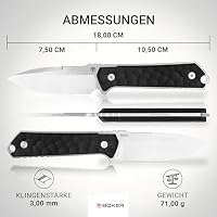 BÖKER GERMANY Kiboku Richlite Black Rock Pattern - EDC Messer 42a konform – Ansicht 3