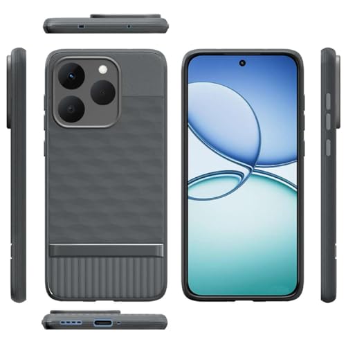 Image of Shockproof Case for Realme 15T 5G / Narzo 90 5G | Full Camera Protection | TPU Flexible Back Cover for Realme 15T 5G / Narzo 90 5G (Graphite Grey)