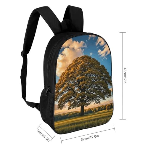 17 Inch Backpack for Travel, The Eternal Tree Print Modern Backpack Shoulder Bag with Adjustable Straps, Side Pockets & Reinforced Bottom2