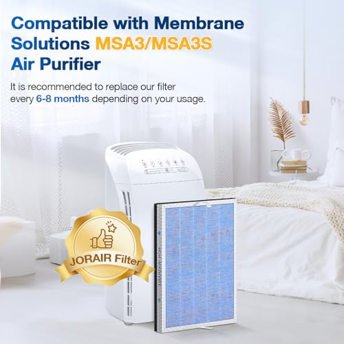Image of JORAIR MSA3 /MSA3S HEPA Replacement Filter Compatible with Membrane Solutions MSA3 and MSA3S Device, 3-Stage HEPA Filter, 1 Pack