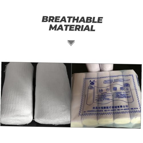 FUOYLOO 10Pcs Conforming Gauze Rolls 8X600Cm Disposable First Aid Bandage Wrap for Emergency Wound Care and Training Use miniatura 7