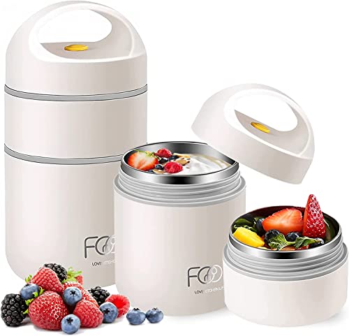 Royouzi Tazza Per Muesli To Go, Per Yogurt, Da 680 Ml, A Doppio Strato, A Prova Di Perdite, Versatile, Per Scuola, Lavoro, Picnic, Viaggio