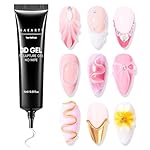 Makartt 3D Nail Gel - Nail Art Sculpting Gel Nail Glue 15g No Wipe Clear Gel Polish for Nail Designs DIY Nail Art for Drawing, Molding, Sculpture and Decoration