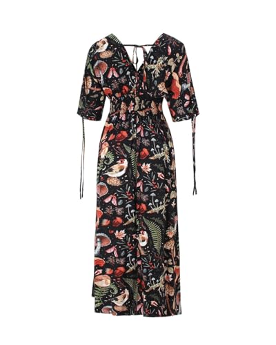 Summer Dresses for Womens Casual V Neck Short Sleeve Sundresses Women's Maxi Beach Dress Vacation Outfits for Woman4