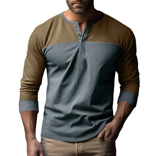 Men Sweatshirt Versatile Handsome Classic Men Base Shirt Trend Mode Soft Men Long Sleeved Top Retro Comfortable Loose Men Running Shirt C-Grey XXL