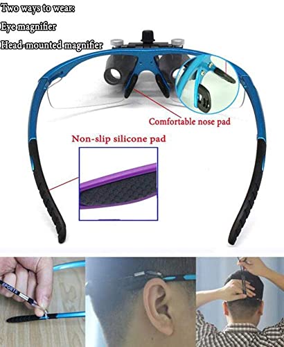 Cadre Binoculaire Loupe de Chirurgie Dentaire 3,5X pour Intervention Précise sous Éclairage LED