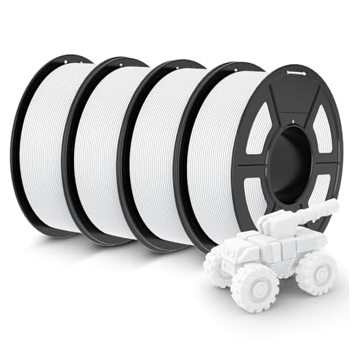 JAYO Rapid Matte PETG Filament 1.75mm 4.4KG Bundle, PETG Matte 3D Printer Filament 4.4kg, 1.1kg per Spool, Pack of 4, White