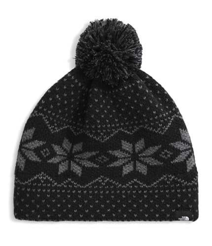 Bonnet Ski Maille Jacquard The North Face Cabin Tuke Enfant Noir Confort