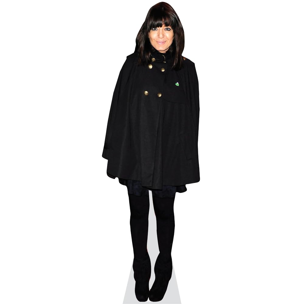 Yes Point Of Sale & Packaging Black Claudia Winkleman Mini Cardboard Cutout - (60Cm)