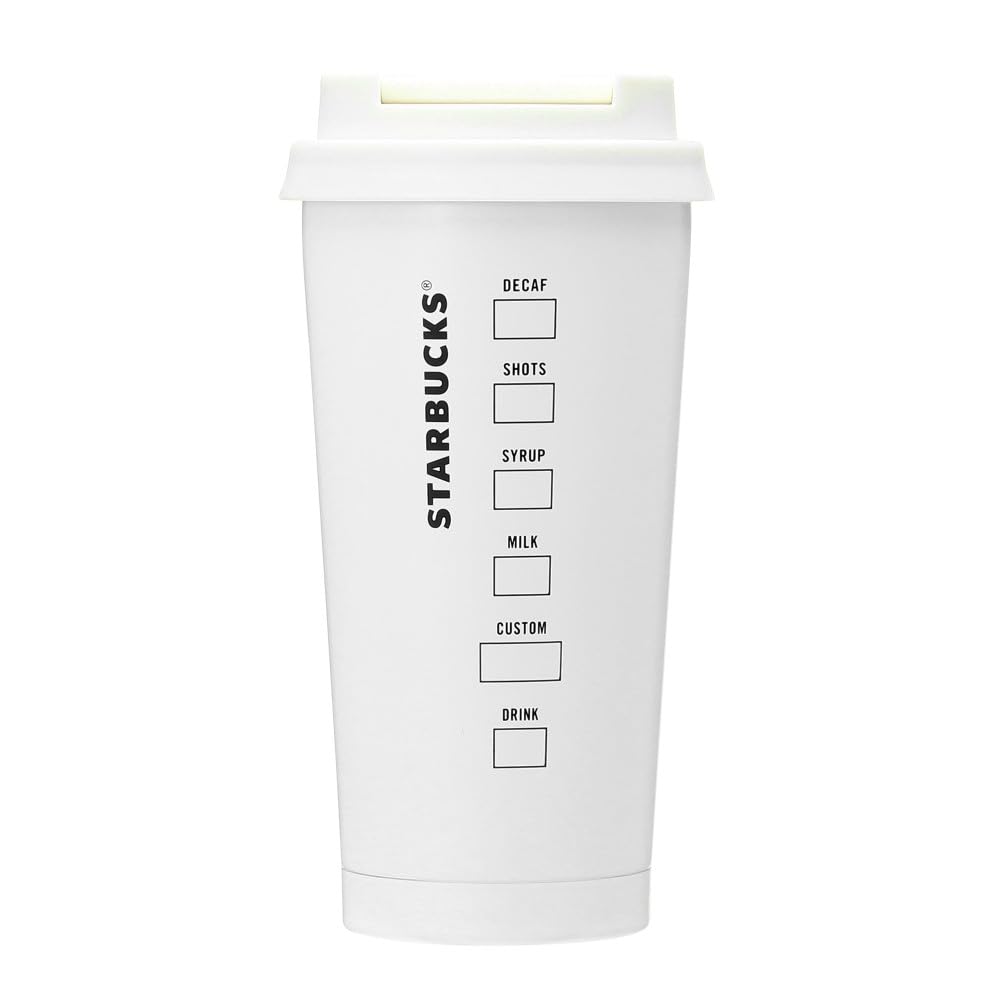 STAINLESS STEEL TUMBLER ホワイト Sロゴ入り Amazon.co.jp: Starbucks STARBUCKS Recycled Stainless TOGO Logo