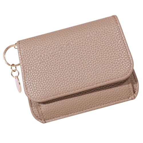 Monedero de estilo coreano de piel sintética que cambia de color sólido, cartera...