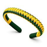 Tiara Brasil Verde e Amarela Copa – Acessório para a Copa, Arquinho de Torcida Feito à Mão para Jogos, Festas e Carnaval