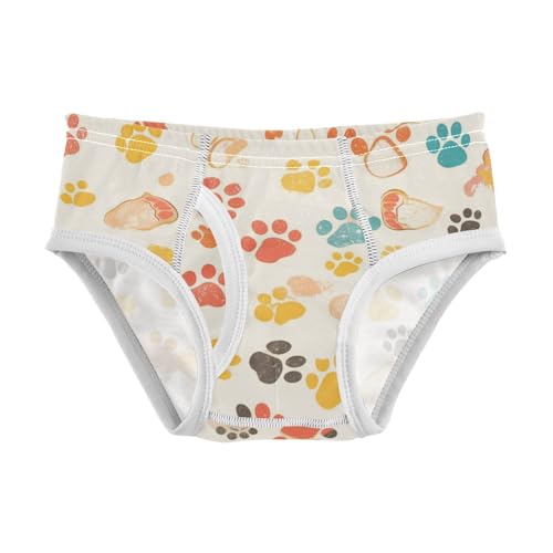 Cute Paws Print Little Boys Soft Kids Underwear Cute Undies