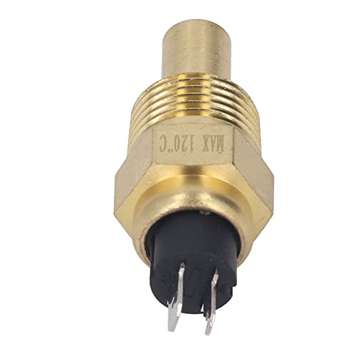 Haofy Sensor de Temperatura del Agua del Aceite Transductor de Refrigerante del Motor Diésel de Alto Rendimiento para Vehículos de 6 a 24 V (NPT1/2 Corto)