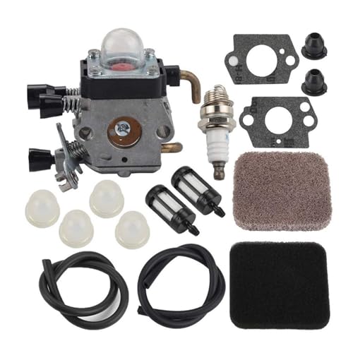 Carburador Generador Carburador FS85 FS80 para FS75 FS80R FS85 FS85R FS85T FS85RX Cortadora Hilo Weedeater C1Q-S97 Carburador con Kit Realimentación Combustible Aire F Carburador Repuesto