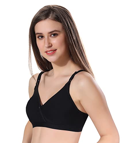 Image of Fabme Women's Cotton Nursing, Maternity, Feeding, Seamless Regular Bra