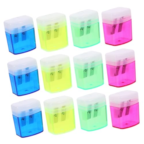 ARTIBETTER 12 Piezas herramientas para afilar lápices Compacto Estudiantes alumno pequeño manual tamaño práctico sacapuntas adorable sacapuntas mini sacapuntas planchar