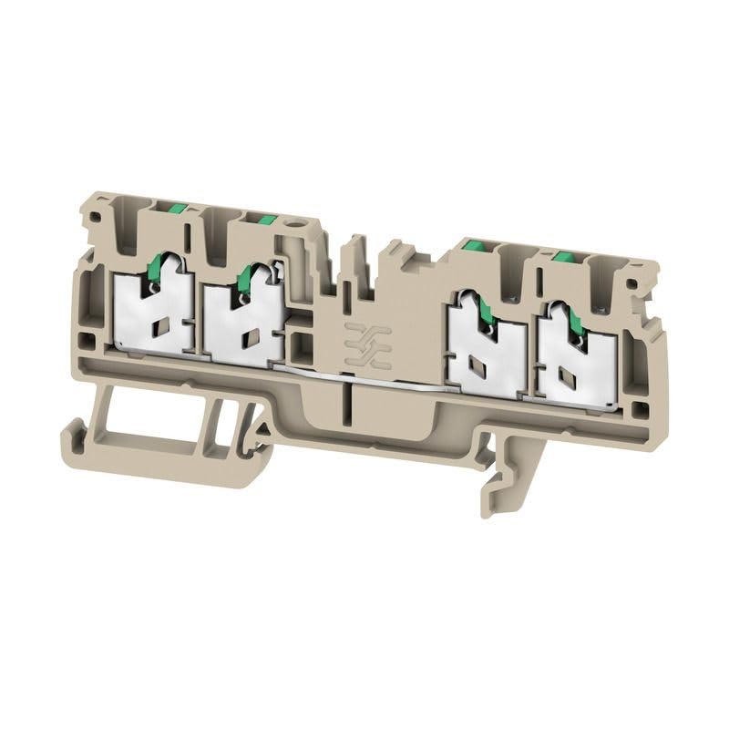 Borne de passage SNAP IN 2.5 mm² 800V Weidmüller à 4 connecteurs