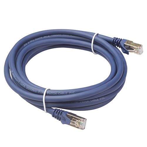 QIUUE Cat 8 Ethernet Cable Professional Network Patch Cable 40Gbps 2000Mhz High Speed