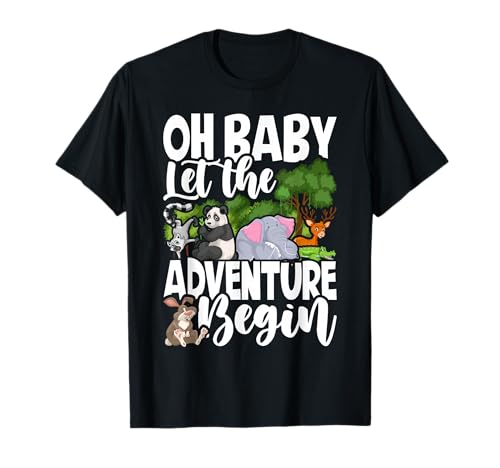Spring Woodland Baby Shower Animal Theme Matching Neutral T-Shirt