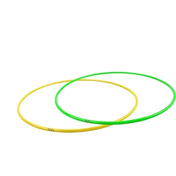 Fitfix® Toy Hoop Exercise Ring for Fitness | Toy Hoop for Boys,Girls, Kids Non-Collapsible/Non-Detachable (Multi Color) (22 Inch / 55 Cm Diameter, ‎Pack of 2 Pcs)