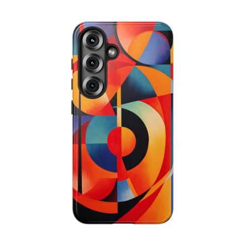 Coque Samsung S25 rigide anti-choc et brillante art rouge
