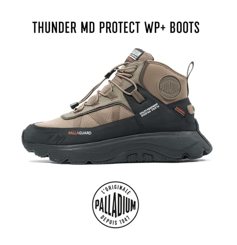 Image of Palladium Thunder MD Protect WP+ Unisex Sneakers | Waterproof Outdoor & Urban Streetwear Shoes | Durable, Rugged Grip Sole | Lightweight, Breathable Shoes