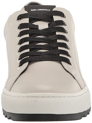 Image of Karl Lagerfeld Mens Leather Two Tone Sole Sneaker