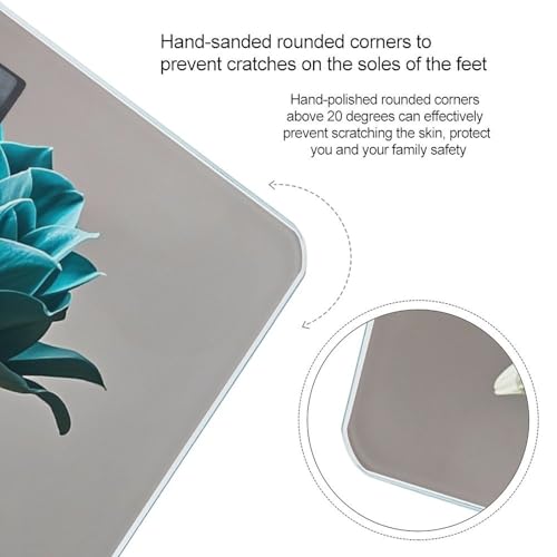 Báscula digital de baño con plataforma ancha y alta precisión miniatura 4