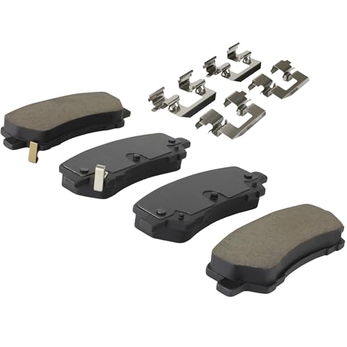 Image of QUALITY-BUILT Rear Semi-Metallic Brake Pads, Black Series 1003-1793M, Compatible with 2015-2020 Ford Mustang