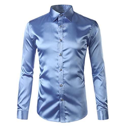 Chemise en satin homme pour vos soirées chic et rendez-vous d'affaires décontractés
