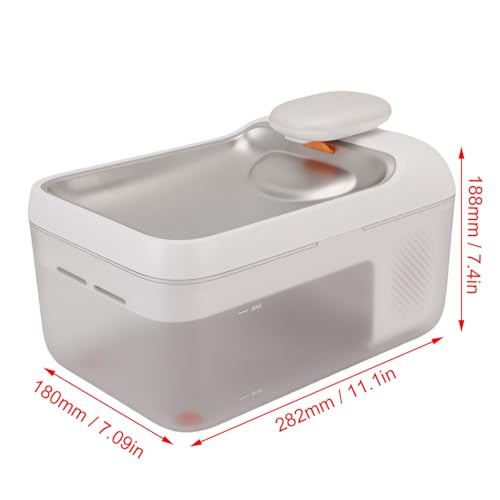 Fuente de agua automática para mascotas 4.5L acero inoxidable miniatura 6