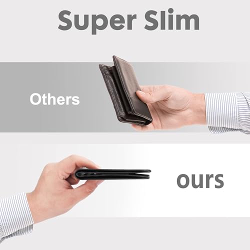 Toughergun 2 Pack Wallet for Men Slim Bifold Thin RFID Blcoking Wallet & Money Clip4