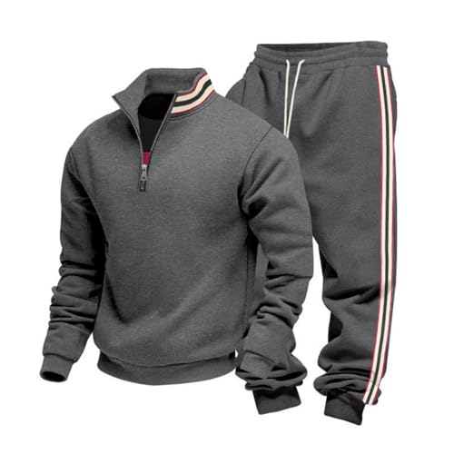 Chandal Hombre Completo Chándal Hombre Running Largos Moda Casual Pantalon Deportes Laboral Pants Tracksuit Talla Grande Elasticos Multibolsillos Equipaciones Jogger Moto Termico 2#gris oscuro XXL