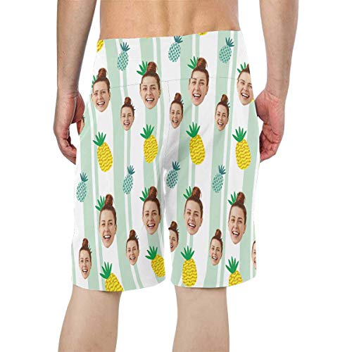 D-Story Custom Face Men Swim Trunk Kiss Lip Beach Shorts Board Short3