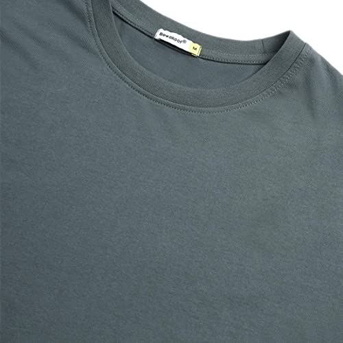 Image of Bewakoof Men's Solid Oversized Fit Half Sleeve Round Neck Cotton T-Shirt