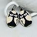 Handmade Cross-Stitch Embroidered Cat Earrings, Black and White