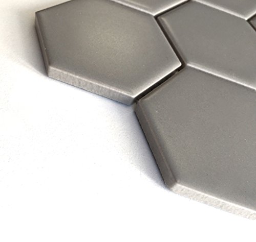 Steel Gray 2"Hexagon Porcelain Mosaic Floor And Wall Backsplash Kitchen Bath #TOP1