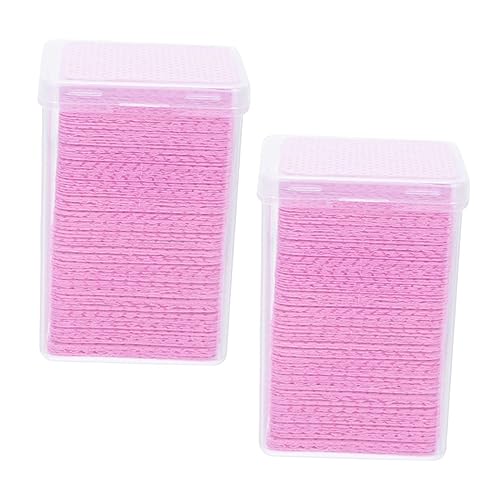 FOMIYES 400pcs Glue Cleaning Nail Polish Pads Adhesive Pads Cleaning for Gel Nail Polish for Women