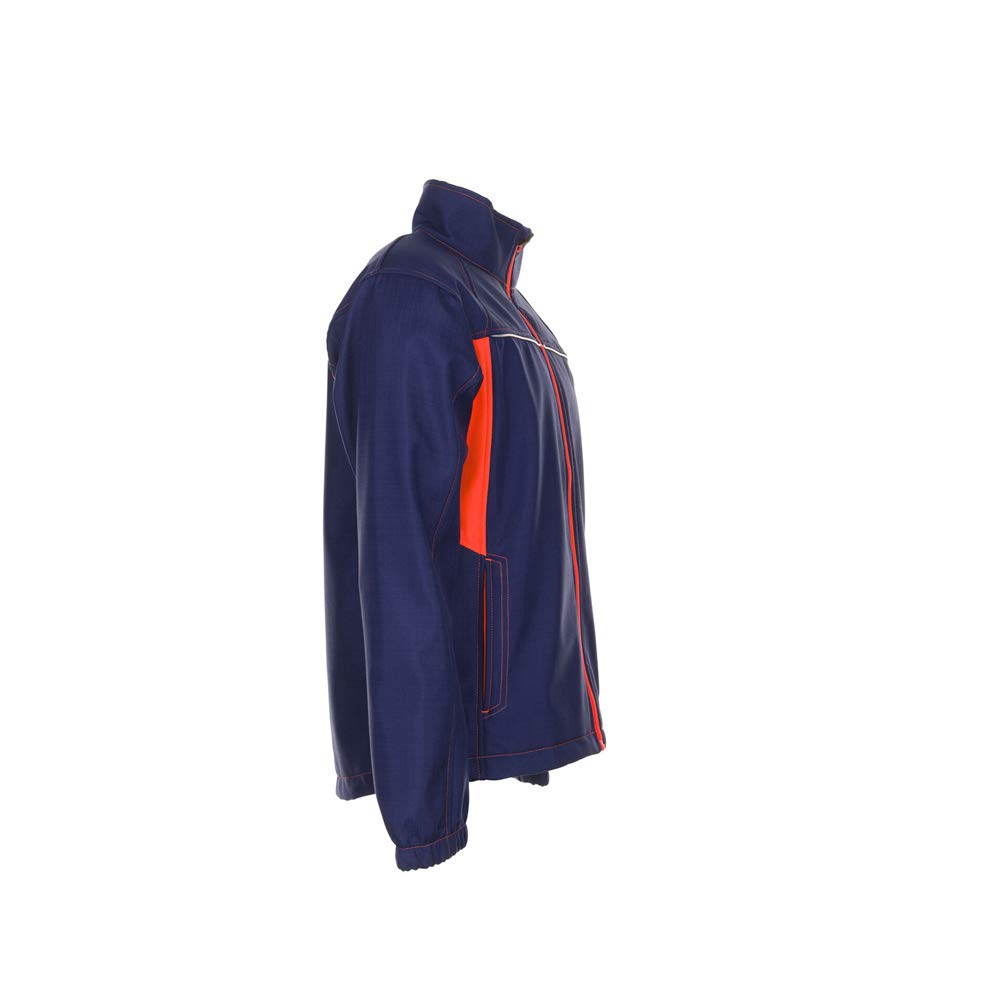 Planam 6291056 Basalt Neon Softshelljacke, Marine/Orange, Größe XL