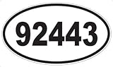US Decal, Inc. Number 92443 Oval Sticker