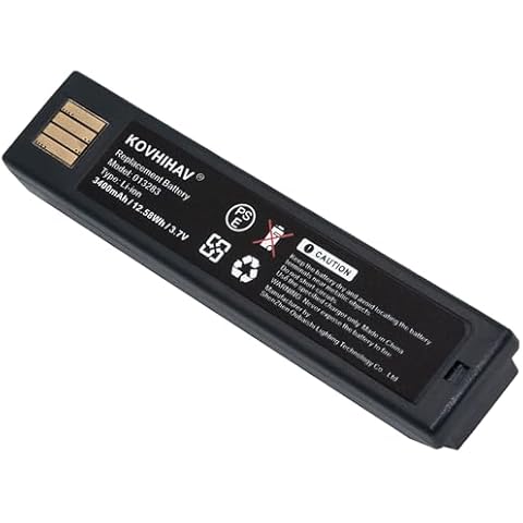 Replacement Battery for 3820 4820 5620 6320 1202 BAT-SCN01 HR-100,fits Part No 100000495 S-L-0526-E 013283 HO48L1-G 50121527-002 HR-B1 50121527-005,3.7V Li-ion 3400mAh/12.58Wh Cover