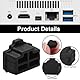 SGERUFZ 30 Stück Silikon Staubschutz RJ45 Port Staubschutz Abdeckung, Geeignet für PC, Schalter, Router, Idle RJ45 Port Stecker Abdeckung (Schwarz)