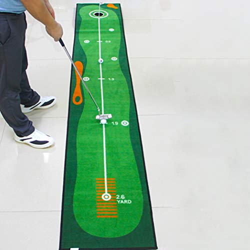 BESPORTBLE Conjunto de Colocação de Golfe para Uso Interno de Colocar Tapete de Prática de Golfe Ver